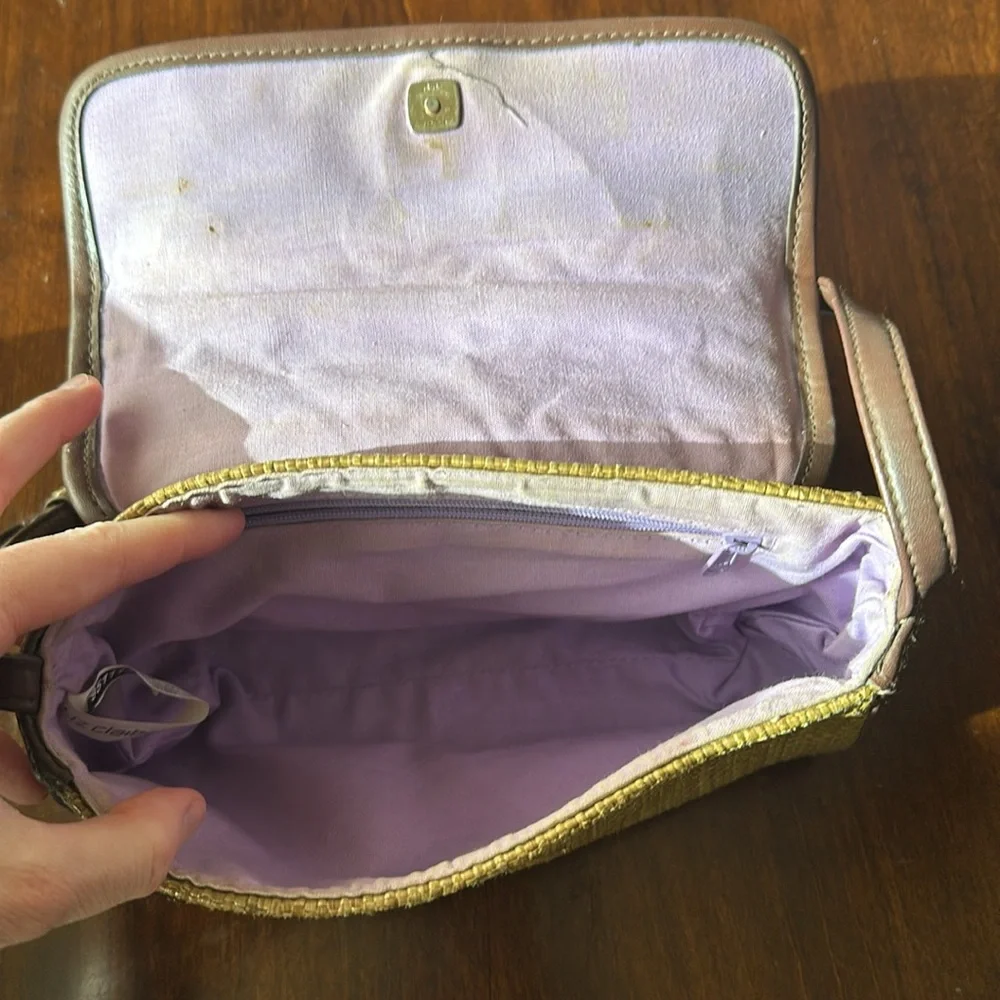 VTG Liz Claiborne woven straw purse - Picture 3 of 9